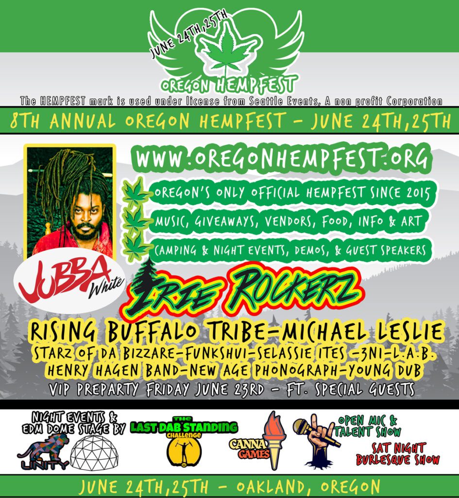 Official Annual Oregon HEMPFEST Festival Oregon's Largest Cannabis